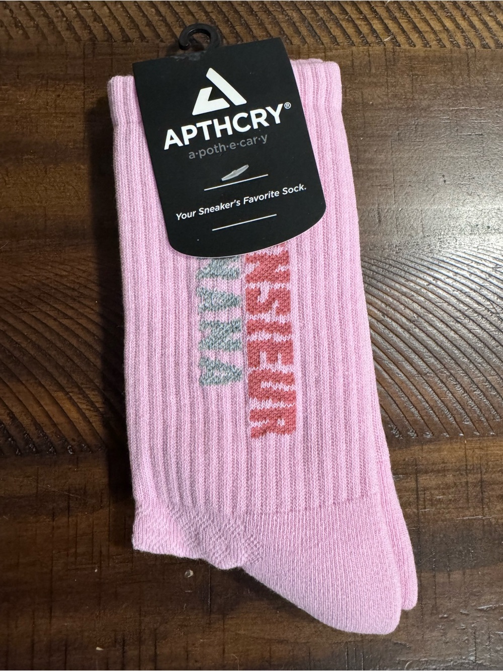 APTHCRY x Monsieur Banana Crew Socks Pink / Red / Green - BRAND NEW